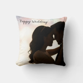 happy wedding kussen