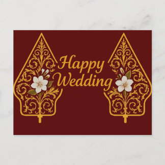 Happy Wedding Postcards  Briefkaart