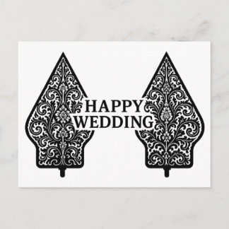 Happy Wedding Postcards  Briefkaart