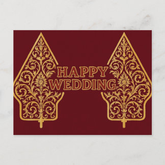 Happy Wedding Postcards  Briefkaart