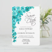 Happy Wedding Romantic Floral Wedding Kaart (Staand voorkant)