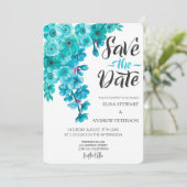 Happy Wedding Romantic Floral Wedding Kaart (Staand voorkant)