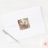 Happy Wedding Square Stickers (Envelop)