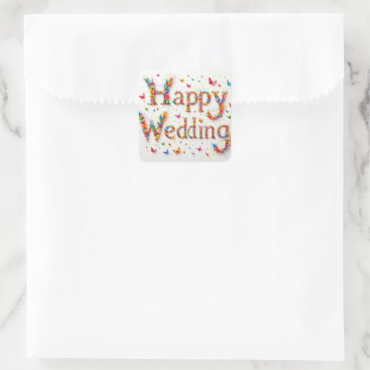 Happy Wedding Sticker (Tas)