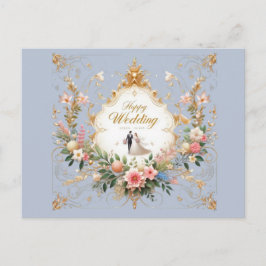 Happy Wedding Wenskaarten Briefkaart