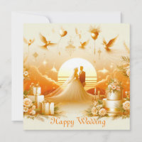 Happy Wedding Wenskaarten