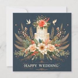 Happy Wedding Wenskaarten Feestdagenkaart