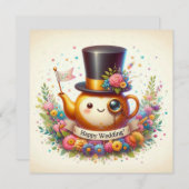 Happy Wedding Wenskaarten Feestdagenkaart (Voorkant / Achterkant)