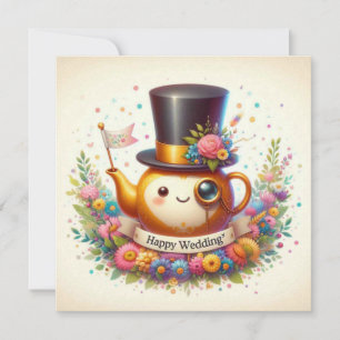 Happy Wedding Wenskaarten Feestdagenkaart