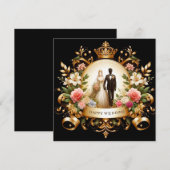 Happy Wedding Wenskaarten Feestdagenkaart (Voorkant / Achterkant)