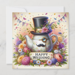 Happy Wedding Wenskaarten Feestdagenkaart