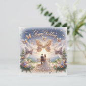 Happy Wedding Wenskaarten Kaart (Staand voorkant)