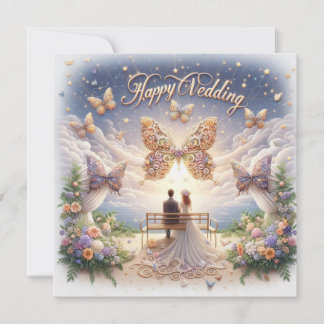 Happy Wedding Wenskaarten Kaart