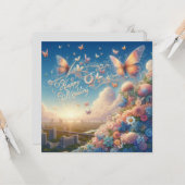 Happy Wedding Wenskaarten Kaart (Voorkant / Achterkant in situ)