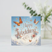 Happy Wedding Wenskaarten Kaart (Staand voorkant)