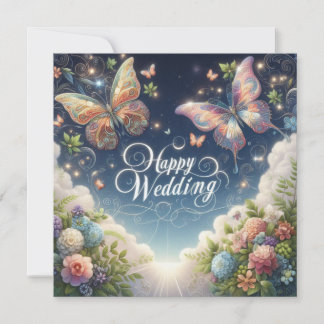Happy Wedding Wenskaarten Kaart