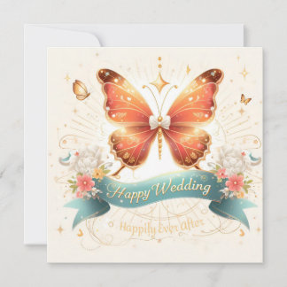 Happy Wedding Wenskaarten Kaart