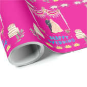 Happy Wedding Wrapping Paper – Romantic Wedding  Cadeaupapier (Rol Hoek)