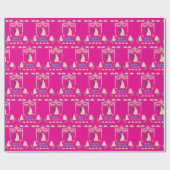 Happy Wedding Wrapping Paper – Romantic Wedding  Cadeaupapier (Vlak)