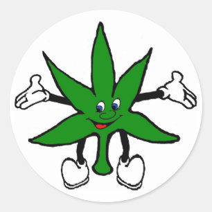 Happy Weed Sticker