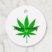 Happy Weeding Wedding Pun Bedankjes Labels (Achterkant)