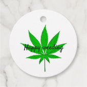 Happy Weeding Wedding Pun Bedankjes Labels (Voorkant)