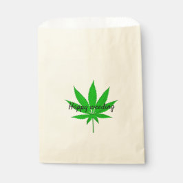 Happy Weeding Wedding Pun Bedankzakje