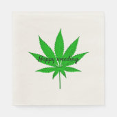 Happy Weeding Wedding Pun Servet (Voorkant)