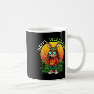 Happy Weedster Paashaas Roken Wiet Grappige Mannen Koffiemok