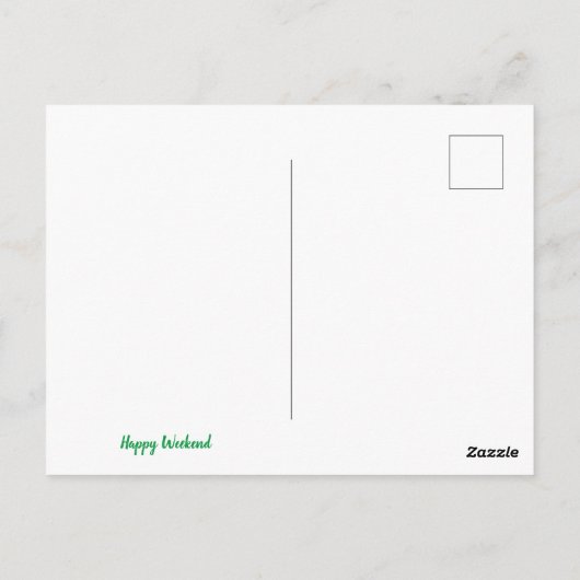 Happy Weekend Briefkaart (Achterkant)
