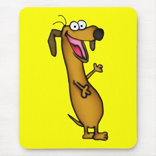 Happy Weenie Mousepad Muismat (Voorkant)