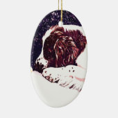 happy Welshie feestdagen Keramisch Ornament (Rechts)