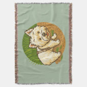 Happy Westie on Nature Trail Deken (Voorkant Verticaal)