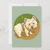 Happy Westie on Nature Trail Kaart (Voorkant)