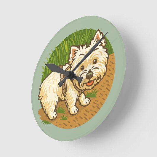 Happy Westie on Nature Trail Ronde Klok (Hoek)