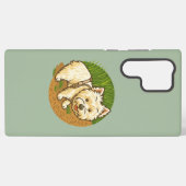 Happy Westie on Nature Trail Samsung Galaxy Hoesje (Achterkant horizontaal)