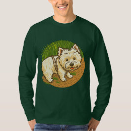Happy Westie on Nature Trail T-shirt