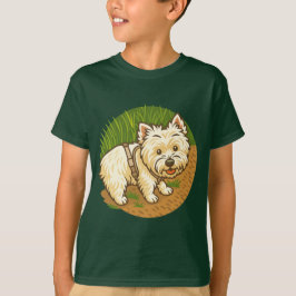 Happy Westie on Nature Trail T-shirt