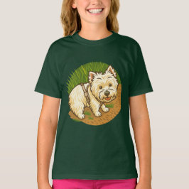 Happy Westie on Nature Trail T-shirt