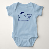 HAPPY WHALE BABY BODYSUIT (Voorkant)