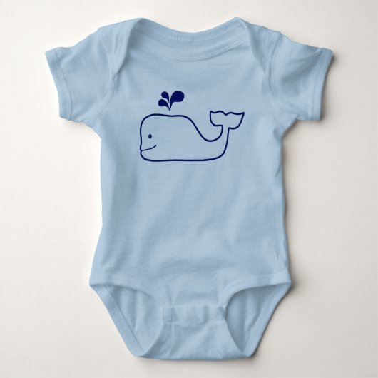 HAPPY WHALE BABY BODYSUIT (Voorkant)