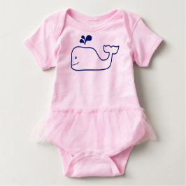 HAPPY WHALE BABY BODYSUIT TUTU