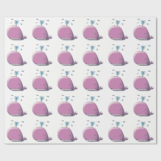 Happy Whale Cadeaupapier (Vlak)