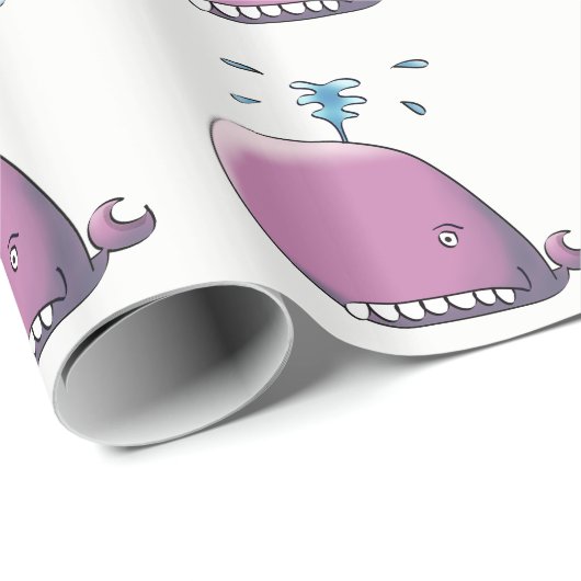 Happy Whale Cadeaupapier (Rol Hoek)