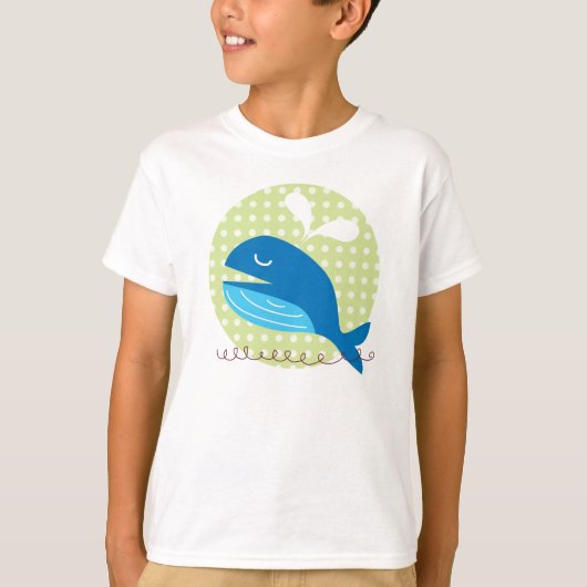 Happy Whale Kind T-shirt (Voorkant)