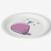 Happy Whale Papieren Bordje (Gekanteld)