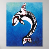 Happy Whale Poster (Voorkant)