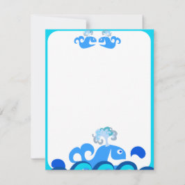 Happy Whale Stationery! Notitiekaartje