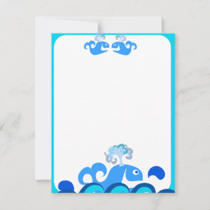 Happy Whale Stationery! Notitiekaartje