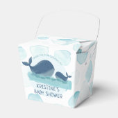 Happy Whales Ocean Bubbles Baby shower Bedankdoosjes (Voorkant Zijde)